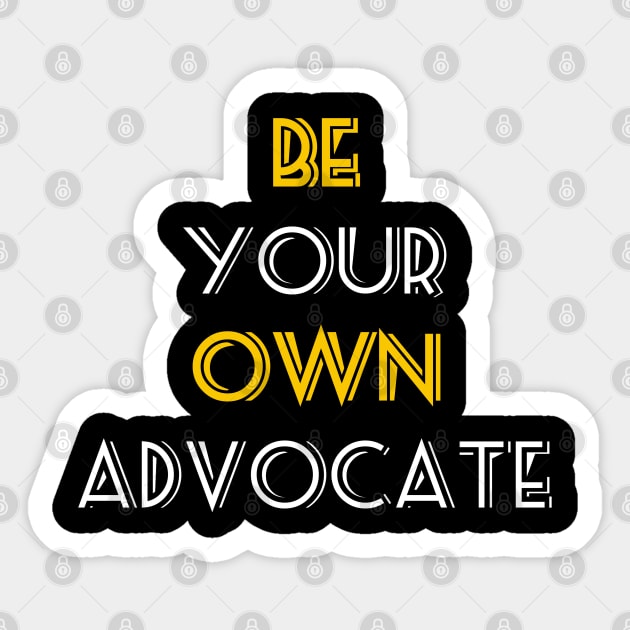 Be Your Own Advocate Colon Cancer Symptoms Awareness Ribbon Sticker by YourSelf101